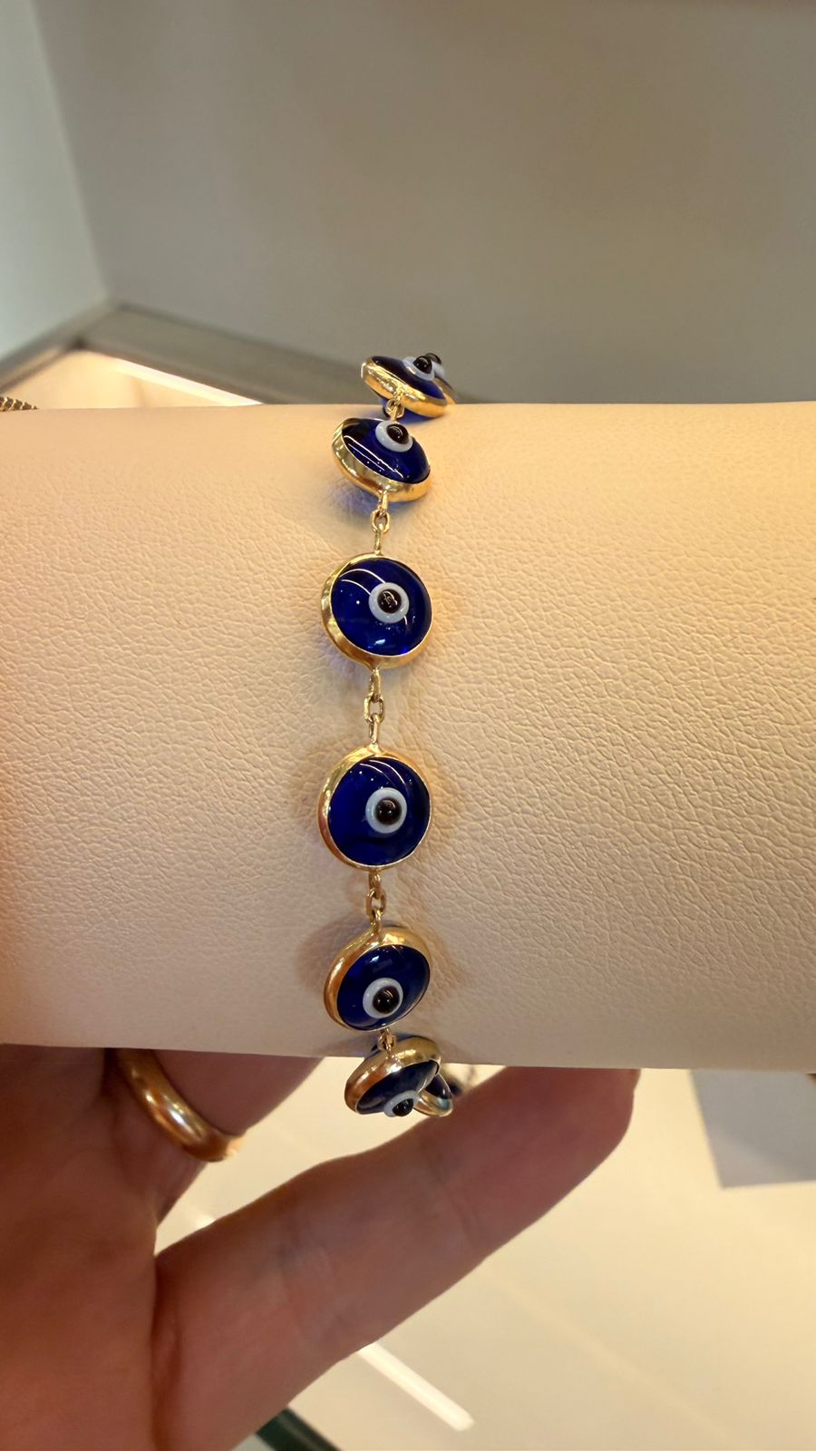 PULSERA AJUSTOJO TURCO AZUL 5.1GR